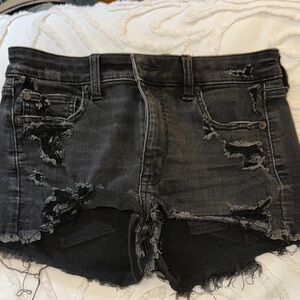 American Eagle Black Jean Shorts